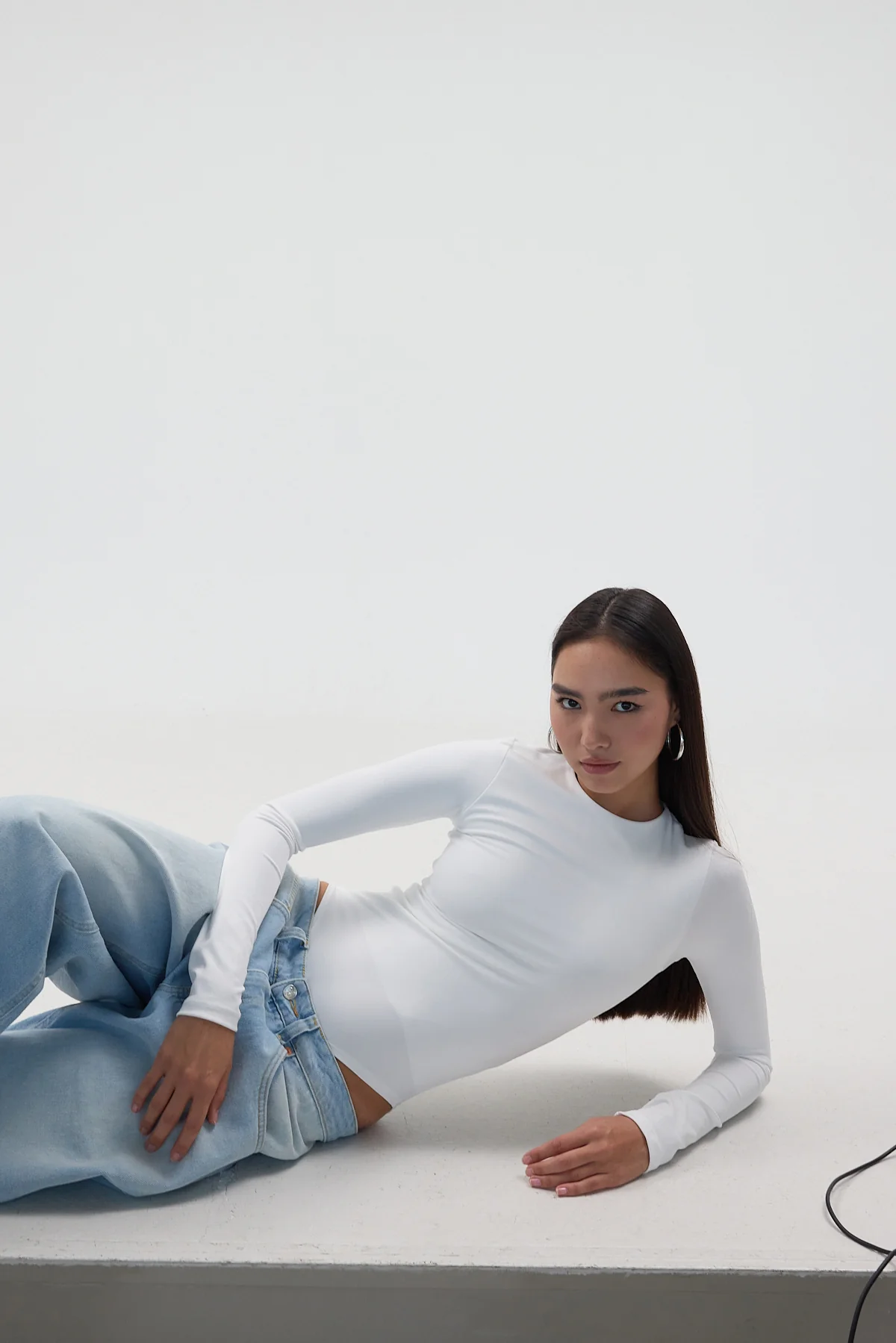 Crew Neck Long-Sleeve Basic Bodysuit - Image 4