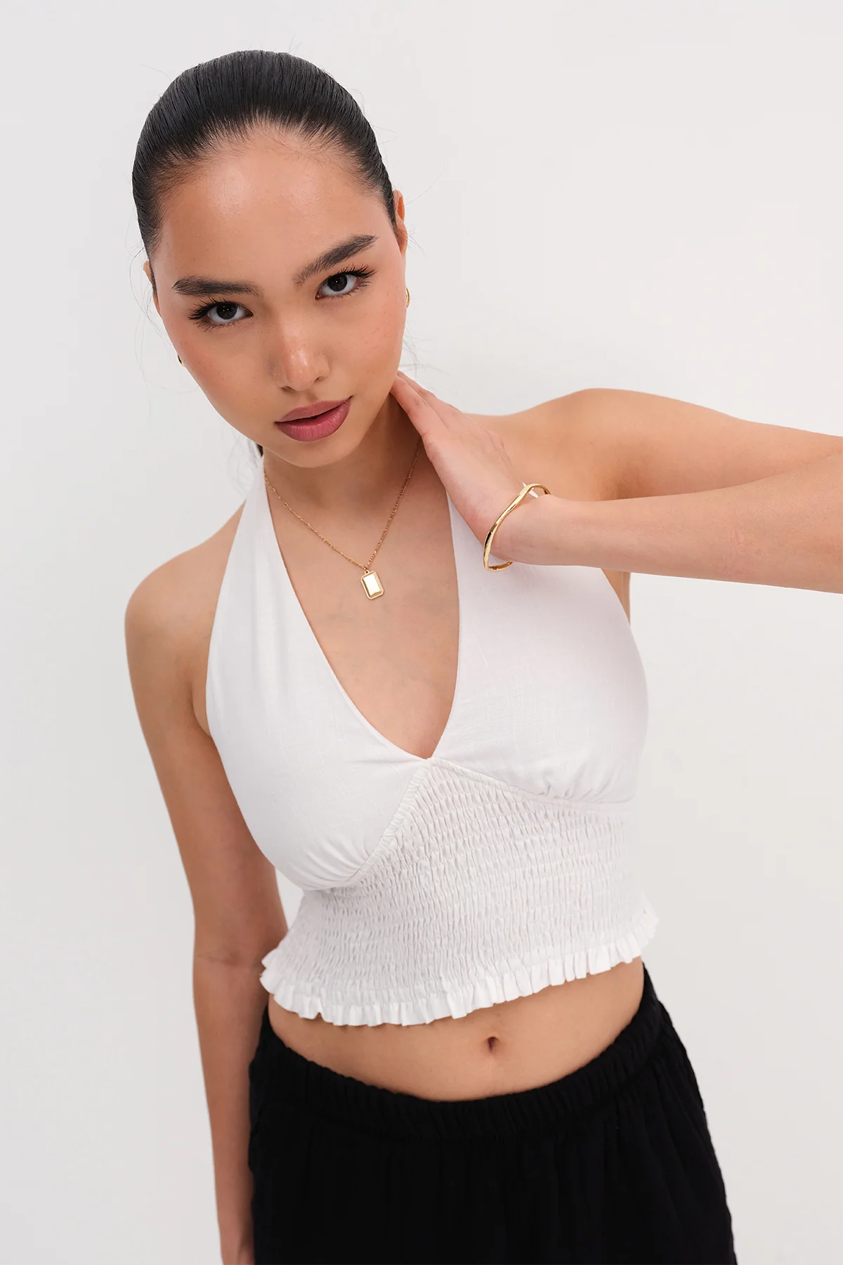 Linen Blend Bustier - Image 3
