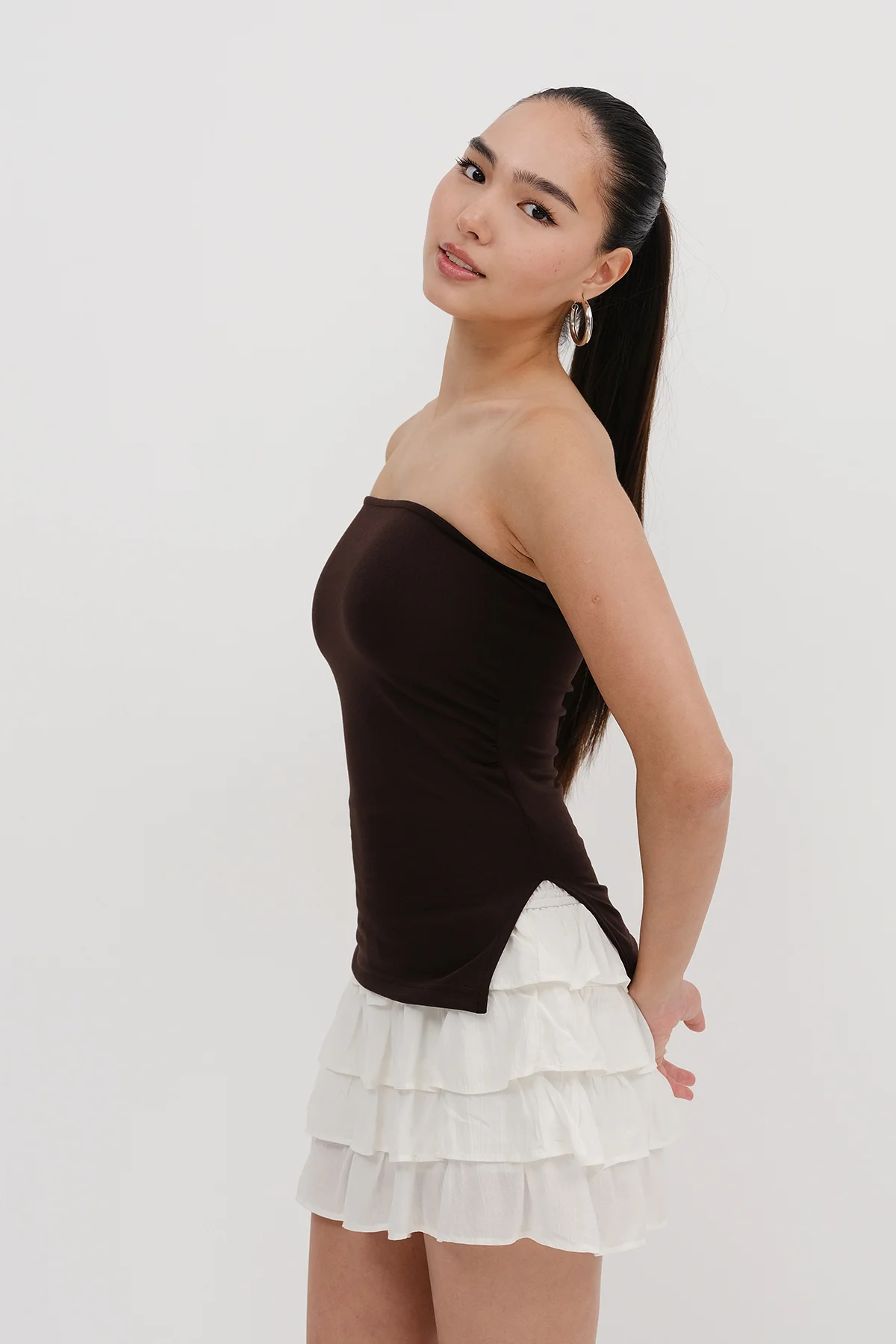 Strapless Gathered Bustier - Image 12
