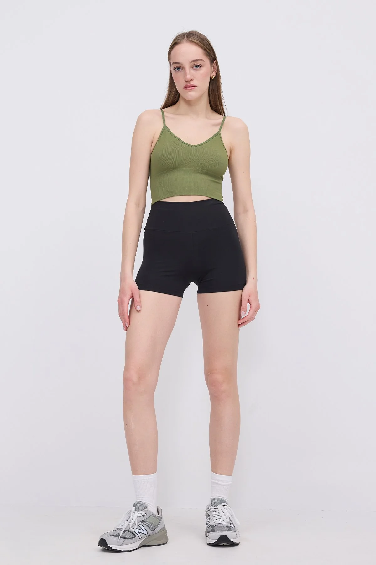 V-Neck Rope Strap Crop Tank Top - Image 13